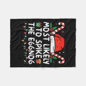 Couverture Polaire Les Plus Susceptibles D'Araigner La Famille Eggnog (Devant (Horizontal))