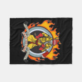Couverture Polaire Les pompiers ne craignent aucun feu (Devant (Horizontal))