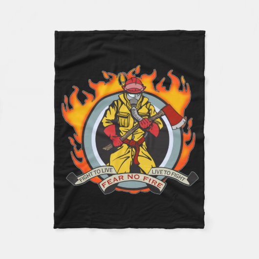Couverture Polaire Les pompiers ne craignent aucun feu (Devant)