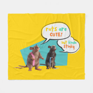 Couverture Polaire Les Rats Sont Mignons Mais Plutôt Stinky