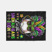Couverture Polaire Les Shenanigans Commencent Le Bal De Baseball Mard (Devant (Horizontal))