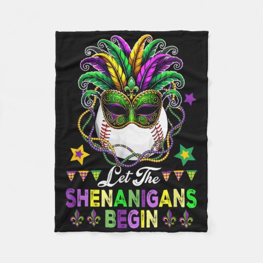 Couverture Polaire Les Shenanigans Commencent Le Bal De Baseball Mard (Devant)