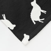 Couverture Polaire Les silhouettes de moutons de motif d'impression (Coin)