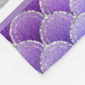 Couverture Polaire *~* Les sirènes font Parties scintillant d'argent  (Coin)