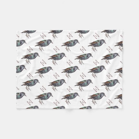 Couverture Polaire Les Starlings Sont Des Darlings (Devant (Horizontal))