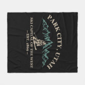Couverture Polaire Les stations de ski de Park City Utah (Devant (Horizontal))