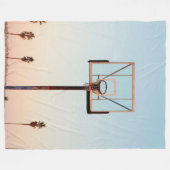 Couverture Polaire Les terrains de basket |Louveur de basket (Devant (Horizontal))