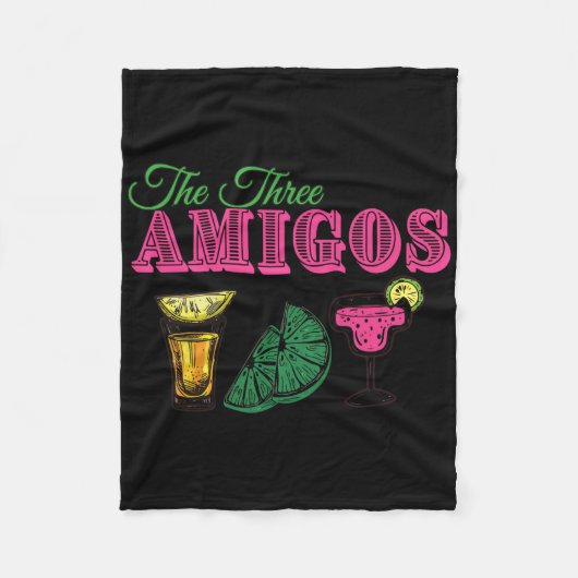 Couverture Polaire Les Trois Amis Drôle Cinco De Mayo (Devant)