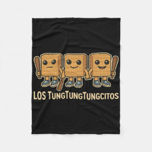 Couverture Polaire Les Tungtungtungcitos Italian Brainrot Tung Sahur