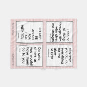 Couverture Polaire Les vers de la Bible pour enfants, Personnaliser (Devant (Horizontal))