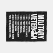 Couverture Polaire Les vétérans contre Trump 2020 combattent les élec (Devant (Horizontal))