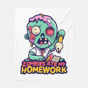 Couverture Polaire Les zombies ont mangé mes devoirs