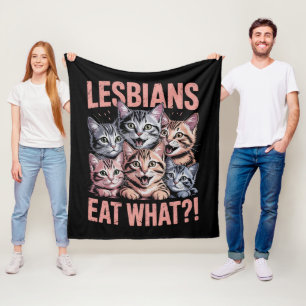 Couverture Polaire Lesbiennes Mangent Quoi Drôle Chat Lesbienne Fiert