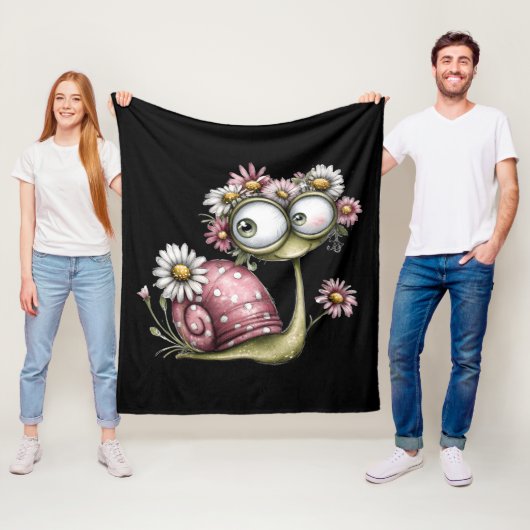 Couverture Polaire L'escargot t'aime (En situation)
