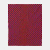 Couverture Polaire Leslie tartan rouge bleu violet plaid (Devant)