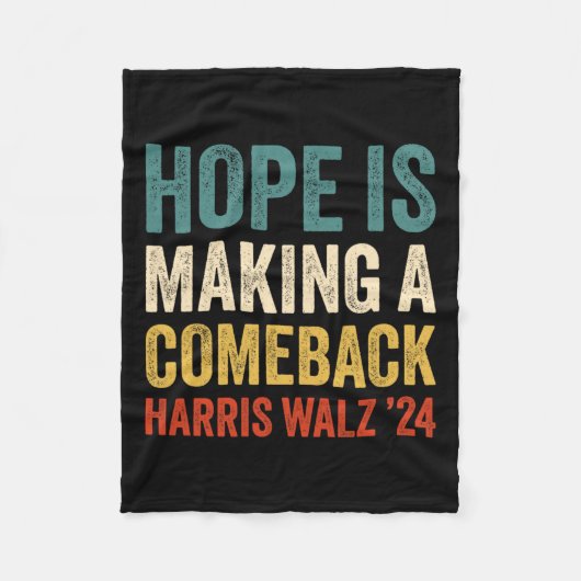 Couverture Polaire L'Espoir Fait Son Retour Kamala Harris Tim Wheime (Devant)