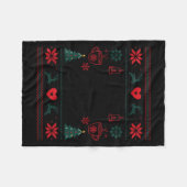 Couverture Polaire Less Jingle More Hygge Christmas Swedish Norwegian (Devant (Horizontal))