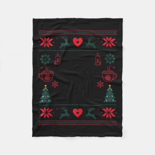 Couverture Polaire Less Jingle More Hygge Christmas Swedish Norwegian (Devant)