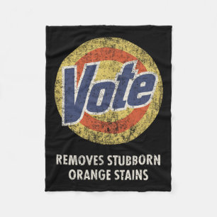 Couverture Polaire Lessive anti-trump Vote drôle vintage 
