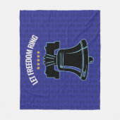 Couverture Polaire Let Freedom Ring Liberty Bell Patriotic Throw (Devant)