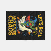 Couverture Polaire Let’s Roll And Cause Chaos Frog Wizard Goose Rpg A (Devant (Horizontal))