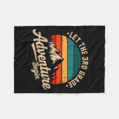Couverture Polaire Let The 3rd Grade Adventure Begin Retro First Day  (Devant (Horizontal))