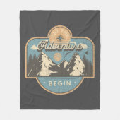 Couverture Polaire Let the adventure begin (Devant)