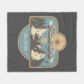 Couverture Polaire Let the adventure begin (Devant (Horizontal))