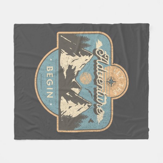 Couverture Polaire Let the adventure begin (Devant (Horizontal))