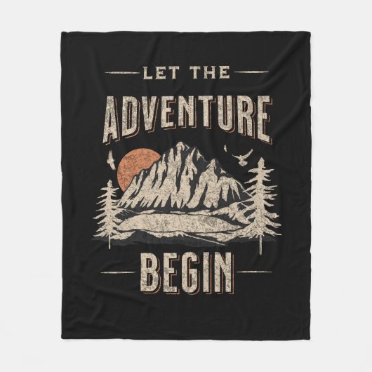 Couverture Polaire Let the adventure begin (Devant)