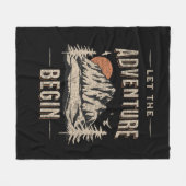 Couverture Polaire Let the adventure begin (Devant (Horizontal))