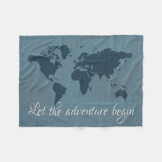 Couverture Polaire Let the adventure begin (Devant (Horizontal))