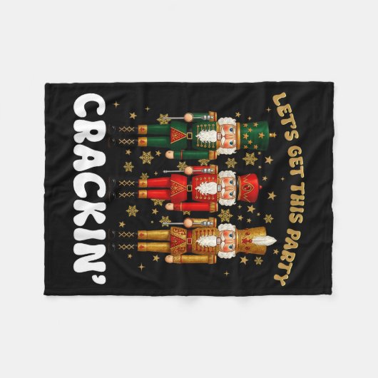 Couverture Polaire Lets Get This Party Crackin Christmas Nutcracker S (Devant (Horizontal))