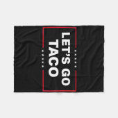 Couverture Polaire Let's Go Taco For Men Women Funny (Devant (Horizontal))