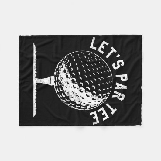 Couverture Polaire Lets Par Tee Shirt Funny Golf Player Gift  (Devant (Horizontal))