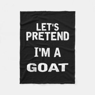 Couverture Polaire Let's Pretend In a Goat Funny Halloween Costume
