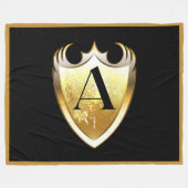 Couverture Polaire Lettre A Alphabet majuscule (Devant (Horizontal))