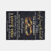 Couverture Polaire Lettre À Mon Mari, Citations D'Amour (Devant (Horizontal))