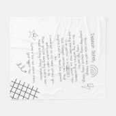 Couverture Polaire Lettre à Soeur (Devant (Horizontal))