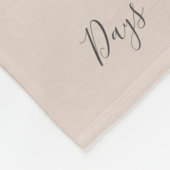 Couverture Polaire LETTRE BÉBÉ JAMBRE BLANCHE Rose blanche Florale (Coin)