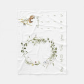 COUVERTURE POLAIRE LETTRE BÉNÉFICIAIRE MOYENNE BÉBÉ (Devant)