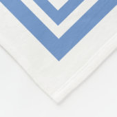 Couverture Polaire LETTRE BLEUE ET BLANCHE TROIS LETTRE MONogramme (Coin)