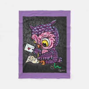 Couverture Polaire Lettre d'amour de hibou