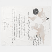 Couverture Polaire Lettre de note personnalisée CARMEN fille (Devant (Horizontal))