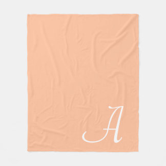 Couverture Polaire Lettre de script Blanche polaire