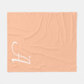 Couverture Polaire Lettre de script Blanche polaire (Devant (Horizontal))