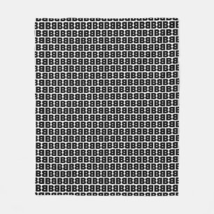 Couverture Polaire Lettre en gras B Motif alphabet