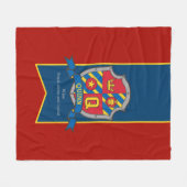 Couverture Polaire Lettre garçon Q nom signifiant Quinn chevaliers de (Devant (Horizontal))