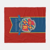 Couverture Polaire Lettre garçon R nom signifiant Richard chevaliers (Devant (Horizontal))