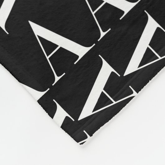 Couverture Polaire Lettre initiale A monogramme (Coin)